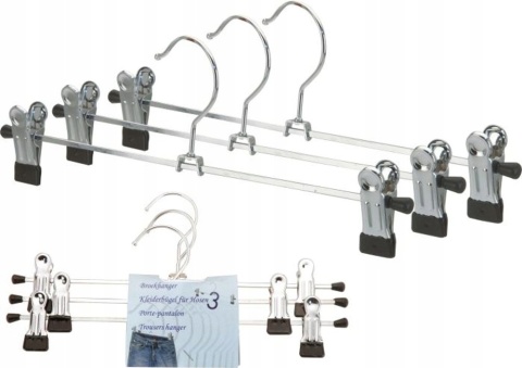 WIESZAK Z KLAMRAMI NA SPODNIE