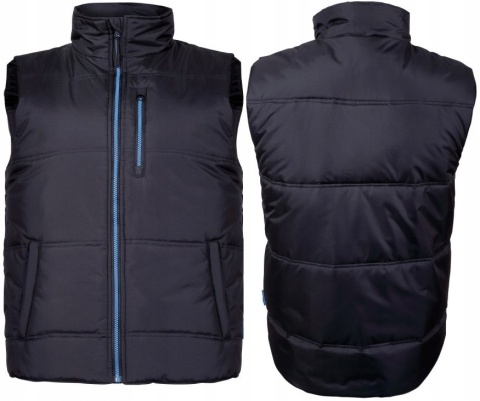 BEZRĘKAWNIK OCIEPLANY CZARNO-NIEBIESKI, XL, CE, LAHTI