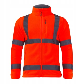 BLUZA POLAR. OSTRZEGAWCZA POMARAŃCZOWA, L