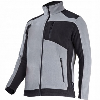 BLUZA POLAR. Z WZMOCNIENIAMI, SZARO-CZARNA XL