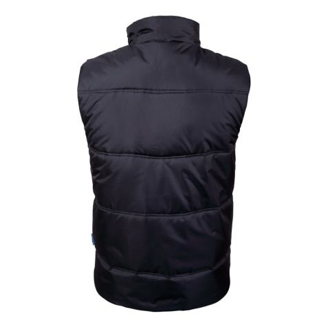 Bezrękawnik ocieplany, szaro-pomarańczowy, rozmiar S