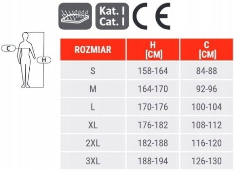 Bezrękawnik ocieplany, szaro-pomarańczowy, rozmiar S