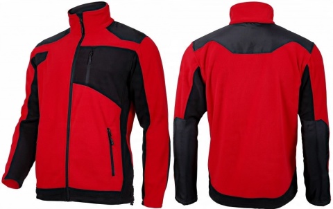 Bluza Polar z Wzmocnieniami, Czerwona, 3XL