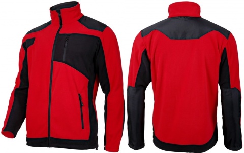 Bluza Polar z Wzmocnieniami, Czerwona, 3XL