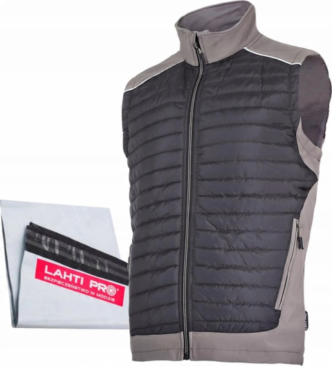 Ciepły bezrękawnik, kolor czarny, rozmiar S