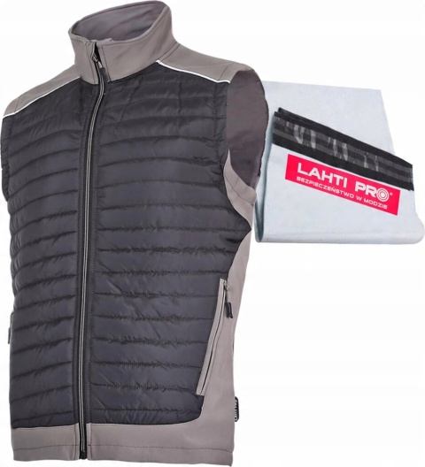 Ciepły bezrękawnik, kolor czarny, rozmiar S