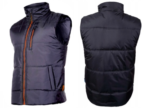 Kurtka bezrękawnik XL, szaro-pomarańczowa