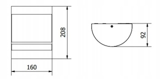 OPRAWA ELEWACYJNA ESO, E27, MAX. 11W, IP54, CZARNA
