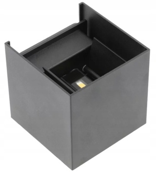 OPRAWA LED MISSOURI-O, 7W, 540lm, IP54, IK08, 4000K, KWADRAT, CZARNY