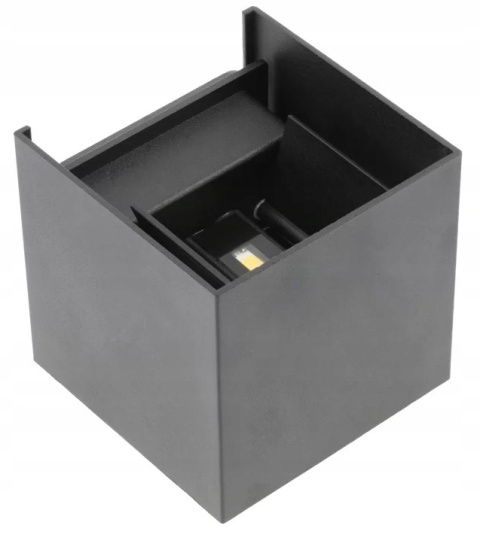 OPRAWA LED MISSOURI-O, 7W, 540lm, IP54, IK08, 4000K, KWADRAT, CZARNY