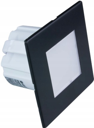 Oprawa LED schodowa, kwadratowa, czarny mat / YCB177B