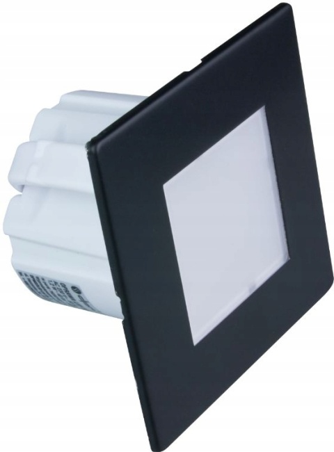 Oprawa LED schodowa, kwadratowa, czarny mat / YCB177B