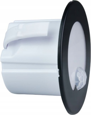 Oprawa LED schodowa z czujnikiem ruchu, okrągła, czarny mat / YCB178B-PIR