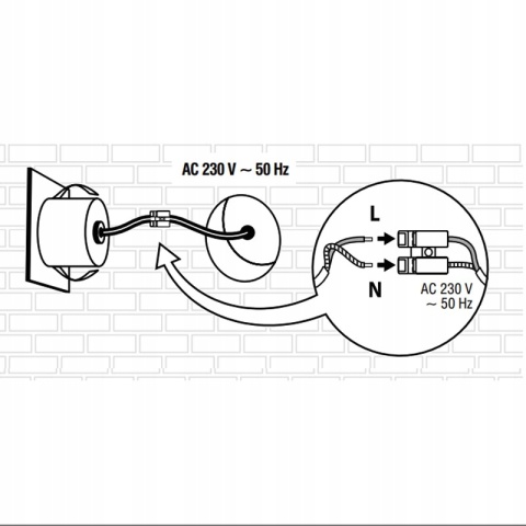 Oprawa LED schodowa z czujnikiem ruchu, okrągła, czarny mat / YCB178B-PIR