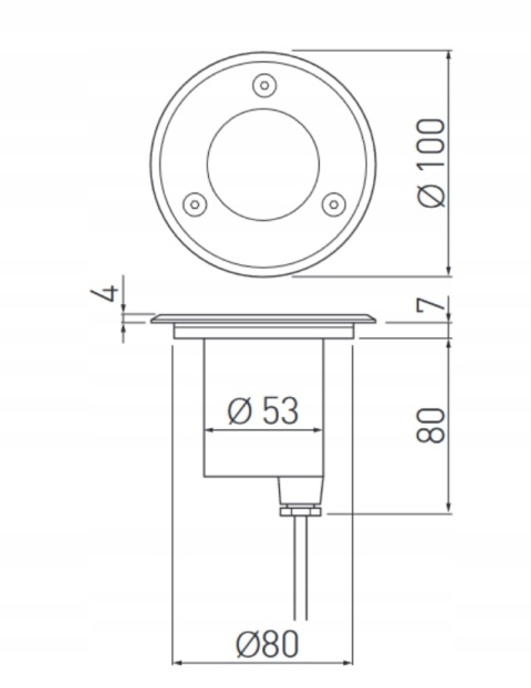 Oprawa najazdowa ALFA-O-MINI, GU10, IP67, AC220-240V, 50/60Hz, inox