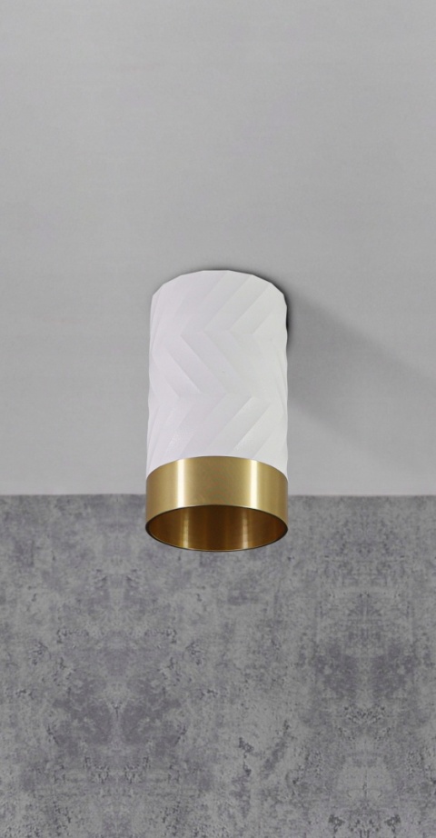 Oprawa natynkowa ARRAS GU10 biało-złota