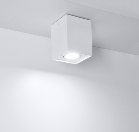 Oprawa natynkowa Hadar Q1 1xGU10 kwadrat biała