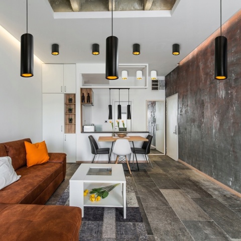 Oprawa natynkowa Hadar R1 1xGU10 okrągła czarna