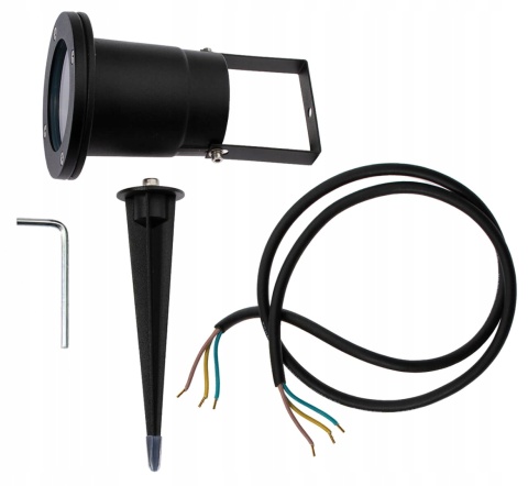 Oprawa ogrodowa DIEGO, GU10, MAX. 35W, IP65, AC220-240V, 50/60Hz, czarna