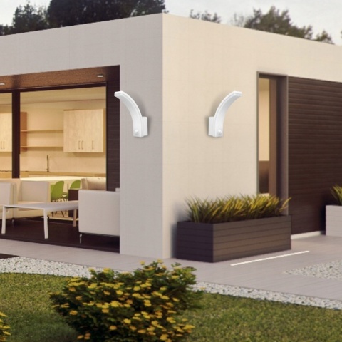 Oprawa ogrodowa FRENIT LED 20W, z PIR.2300lm, IP65, 4000K, funkcja przyciemnienia, biała