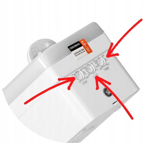 Oprawa ogrodowa FRENIT LED 20W, z PIR.2300lm, IP65, 4000K, funkcja przyciemnienia, biała