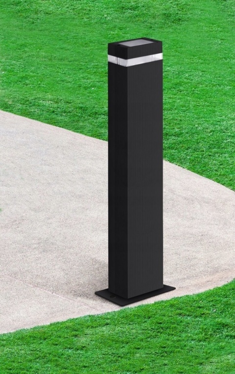 Oprawa ogrodowa GILBERT stojąca czarna 80cm