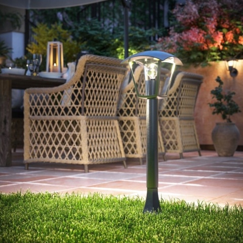 Oprawa ogrodowa MARINA-P,E27, MAX.20W, słupek, czarna