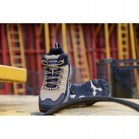 TRZEWIKI BEZ PODN. NUBUK. BEŻ.-CZAR., O2 SRA, "42", CE,LAHTI