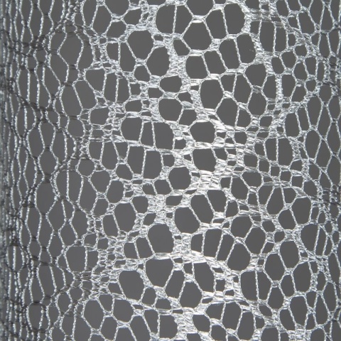 FIRANA GOTOWA srebrna na przelotkach Amanda 140x250 FIRANA GOTOWA srebrna na przelotkach Amanda 140x250