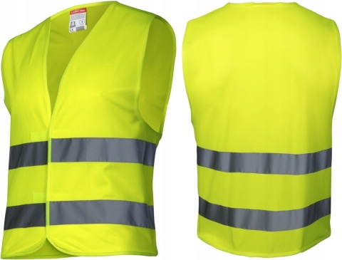 Kamizelka ostrzegawcza XL, żółta - Lahti Pro