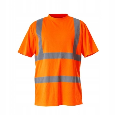 Koszulka ostrzegawcza CE, Pomarańczowa, Rozmiar L.