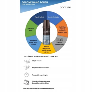 Czarna pasta do butów Coccine Nano Polish 75 ml