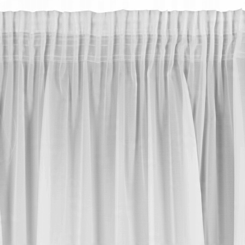 FIRANA GOTOWA biała z etaminy z kryształkami na taśmie Kathy 140x270 FIRANA GOTOWA biała z etaminy z kryształkami na taśmie Kathy 140x270