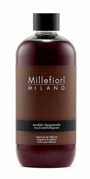 MILLEFIORI MILANO SANDALO BERGAMOTTO 2 uzupełniacz do pałeczek 500 ml