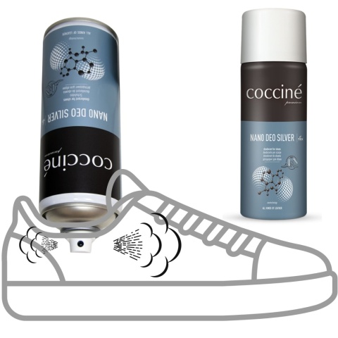 NANO DEO SILVER - DEZODORANT DO OBUWIA 400ML C PREMIUM NANO DEO SILVER - DEZODORANT DO OBUWIA 400ML C PREMIUM