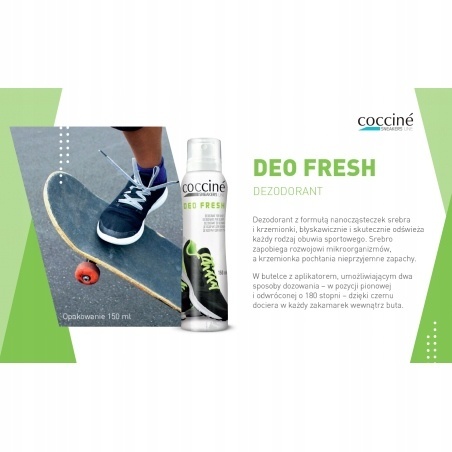 Odświeżacz do butów Coccine Sneaker Line Deo Fresh 150 ml Odświeżacz do butów Coccine Sneaker Line Deo Fresh 150 ml