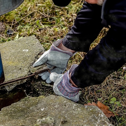 RĘKAWICE ZE SKÓRY BYDLĘCEJ L270110P, KARTA, 10, CE, LAHTI