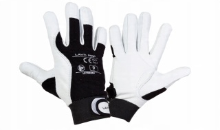 RĘKAWICE ZE SKÓRY KOZ. CZAR. L270809P, KARTA, "9", CE, LAHTI