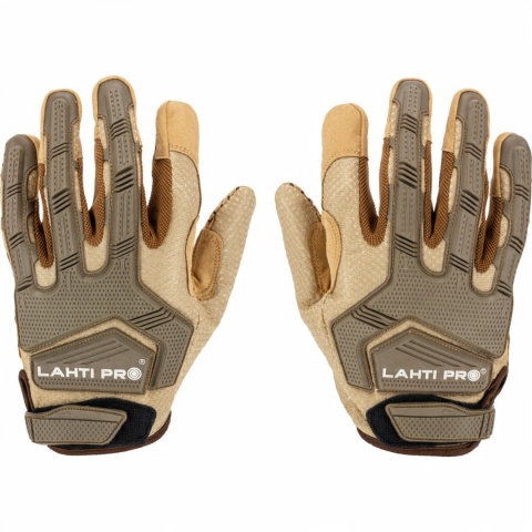 Rękawice Ochronne Warsztatowe z TPR Brąz L281511P