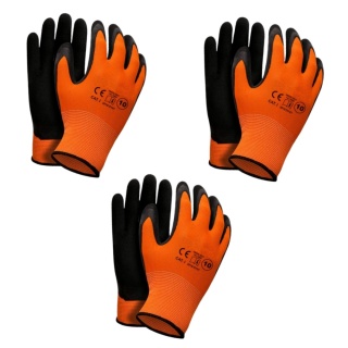 Rękawice robocze rozmiar 7 komplet 3 par FOAM