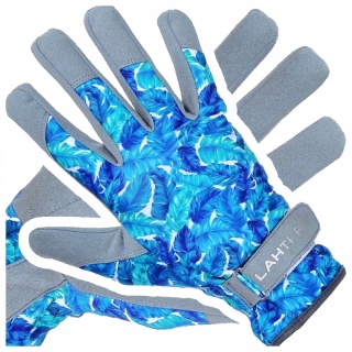 Rękawice robocze skóra syntetyczna, kwiatki, CE, rozmiar 9