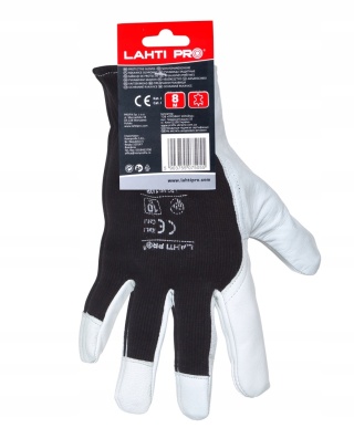 Rękawice robocze z naturalnej skóry - czarne