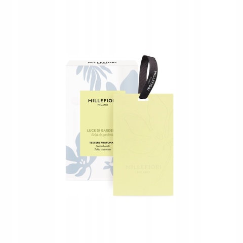 ZAWIESZKA ZAPACHOWA MILLEFIORI MILANO LAUNDRY LUCE DI GARDENIA 3 szt. ZAWIESZKA ZAPACHOWA MILLEFIORI MILANO LAUNDRY LUCE DI GARDENIA 3 szt.