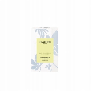 ZAWIESZKA ZAPACHOWA MILLEFIORI MILANO LAUNDRY LUCE DI GARDENIA 3 szt.