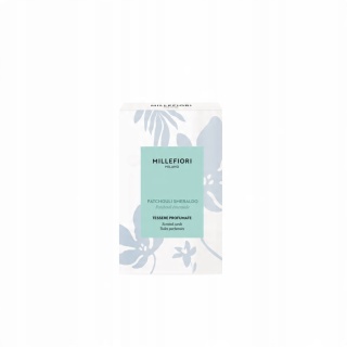 ZAWIESZKA ZAPACHOWA MILLEFIORI MILANO LAUNDRY PATCHOULI SMERALDO 3 szt.