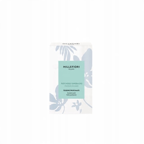 ZAWIESZKA ZAPACHOWA MILLEFIORI MILANO LAUNDRY PATCHOULI SMERALDO 3 szt. ZAWIESZKA ZAPACHOWA MILLEFIORI MILANO LAUNDRY PATCHOULI SMERALDO 3 szt.