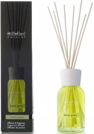MILLEFIORI MILANO LEMON GRASS dyfuzor zapachowy i pałeczki 500 ml