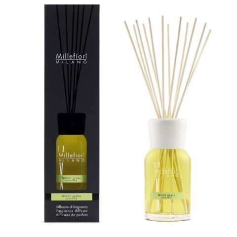 MILLEFIORI MILANO LEMON GRASS dyfuzor zapachowy i pałeczki 500 ml