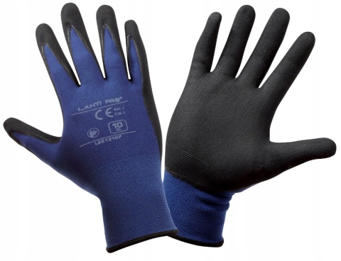 RĘKAWICE NITR. GRAN.-CZARNE L221308P, KARTA, "8", CE, LAHTI