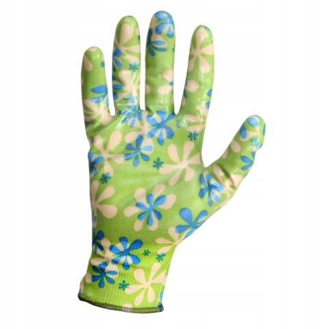 RĘKAWICE NITRYLOWE ZIELONE L220408P, KARTA, 8, CE, LAHTI